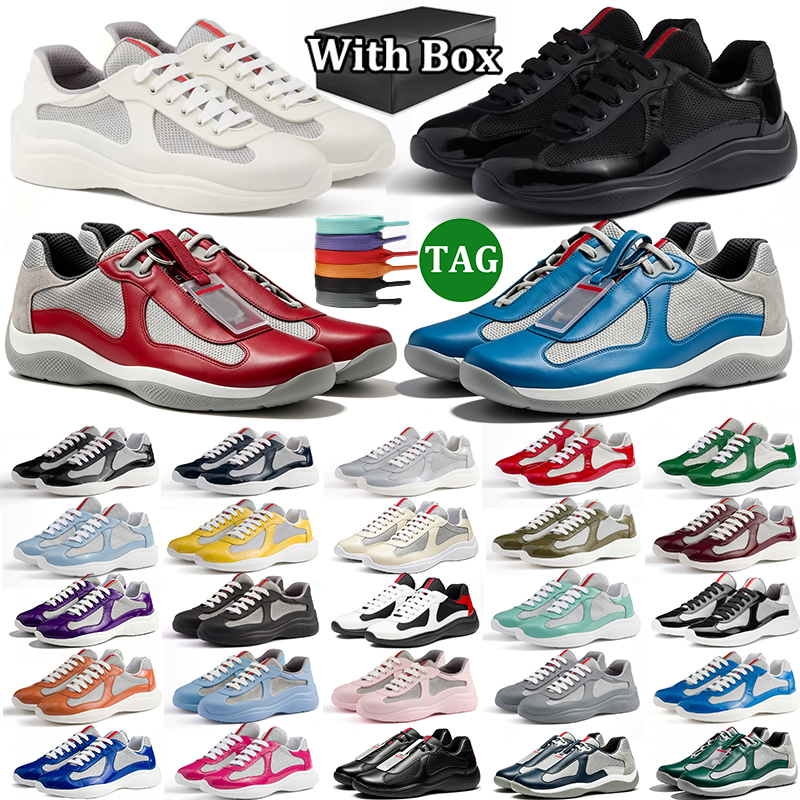 with box america cup d h gate men designer running shoes stylish trainers mens casual sport Trainer sneakers chaussure scarpe Plate-forme silver bla