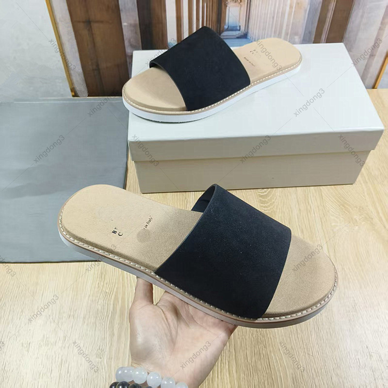Pantoufles pour hommes en cuir de veau de qualité supérieure BC Slides, pantoufles de luxe antidérapantes pour l'intérieur et l'extérieur, Design