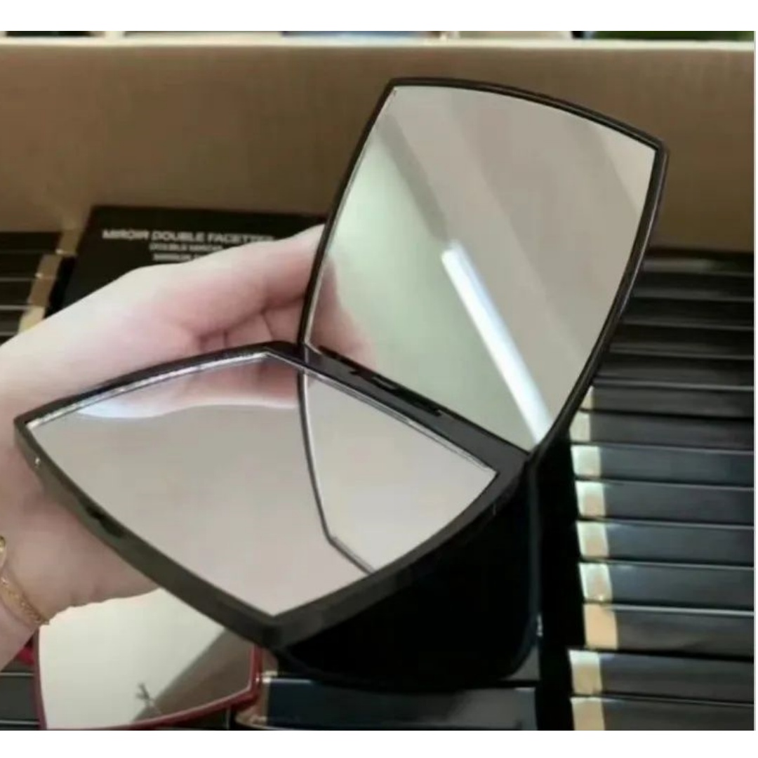 Mirrors Designer Classics Makeup Mirror Brand Square black 2C Mark Vintage style double side mirror fashion Cosmetics Tools with gift Box