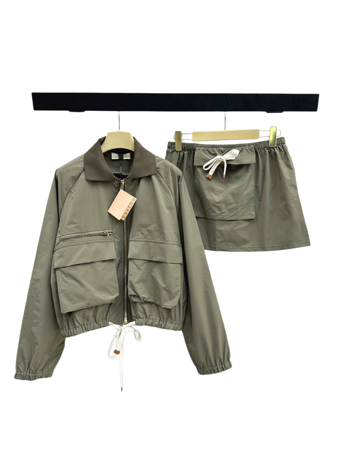 Classic Logo Print Short Jacket & Shorts Set-mm-image-1106892714