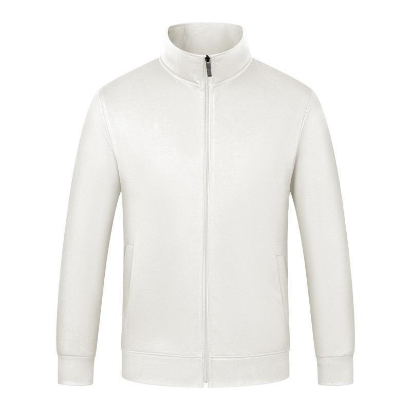 A582 New Style Stand Collar Thick Zip Up Sweatshirt Couples Outerwear-image-1106957687