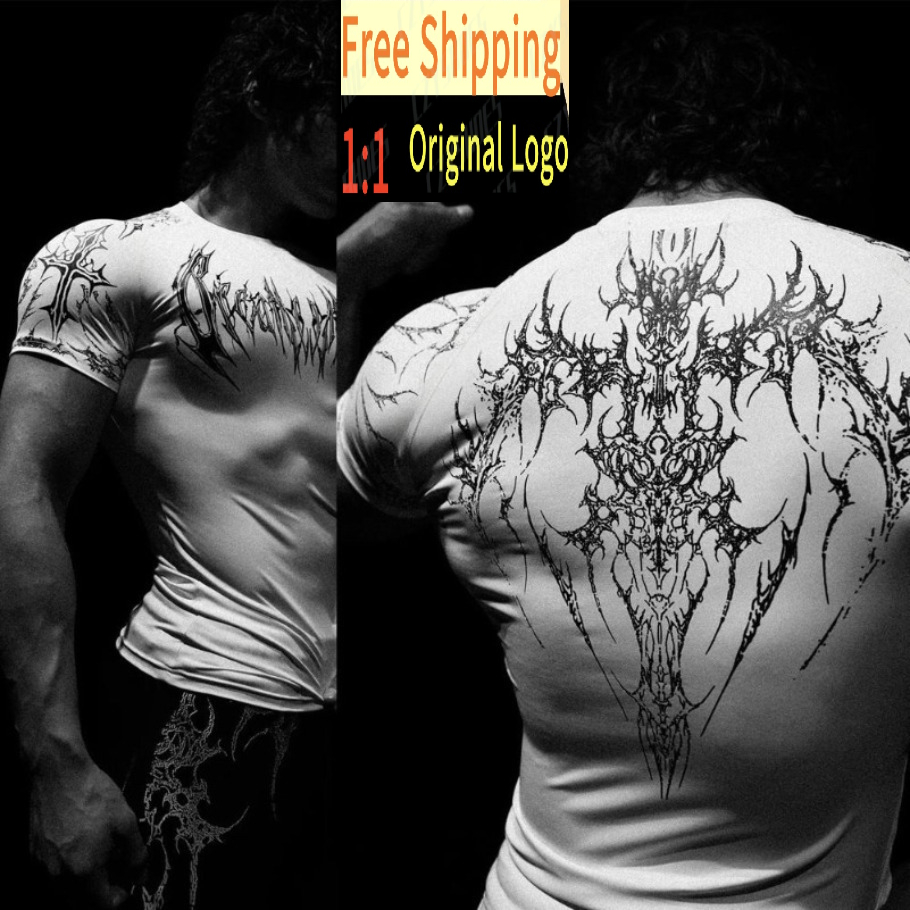 Men's T Shirts Breathedivinity Glam Meets Gym Culture Breathedivinity Bloodraven COTTON Sports Fitness Trainer Clothe Quick Dry Breathable licl