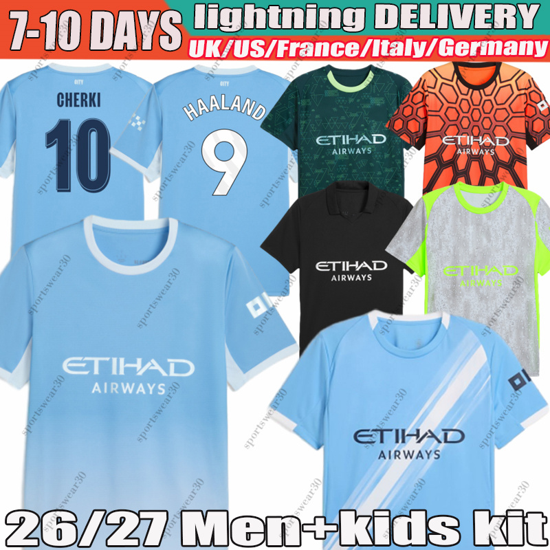 man city 26 27 HAALAND Jersey FODEN 25 26 XXXL 4XL Soccer Jerseys RODRIGO Cherki Bernardo MARMOUSH Doku fans player version 2025 Football Shirt M-image-938538412