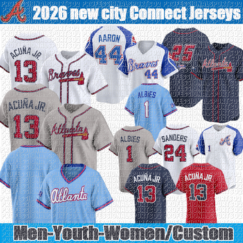 Atlantas braves Jerseys Ronald Acuna Jr. Jersey #1 Ozzie Albies Chris Sale Austin Riley Matt Jarred Kelenic jersey 2026 city custom Baseball Jers-image-940768934