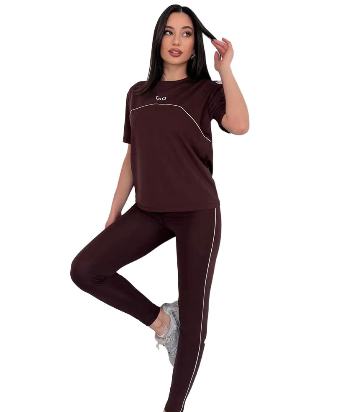 NEW Women's Tracksuits embroidered quick drying two-piece set Brand designer Tracksuit Casual sports set yoga set