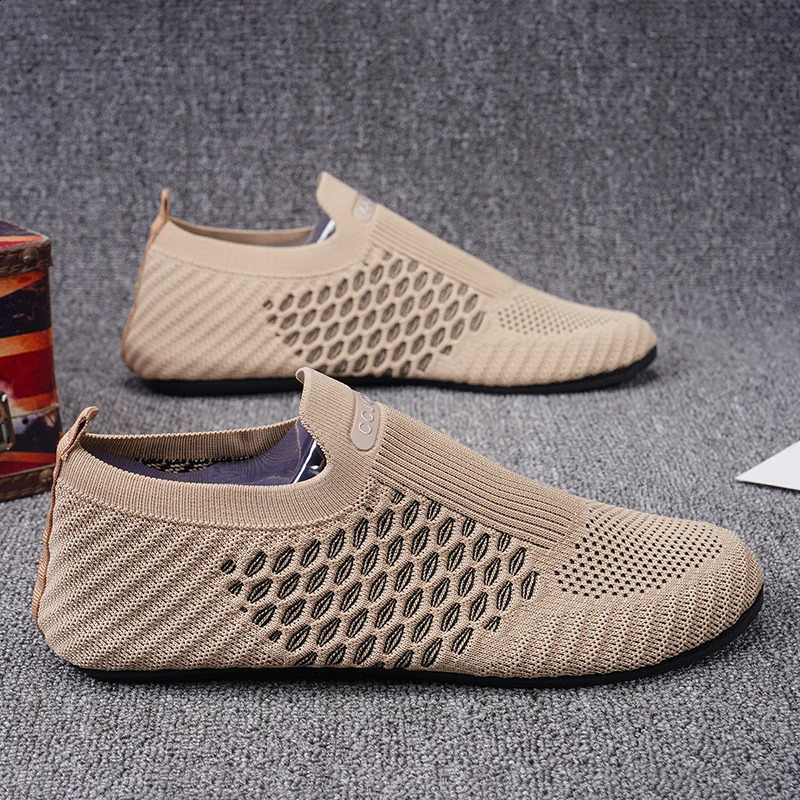 YRZL Loafers Men Driving Moccasins Thin Bottom Flats Walking Shoes Breathable Non Slip Casual Summer Mens 260519banjia