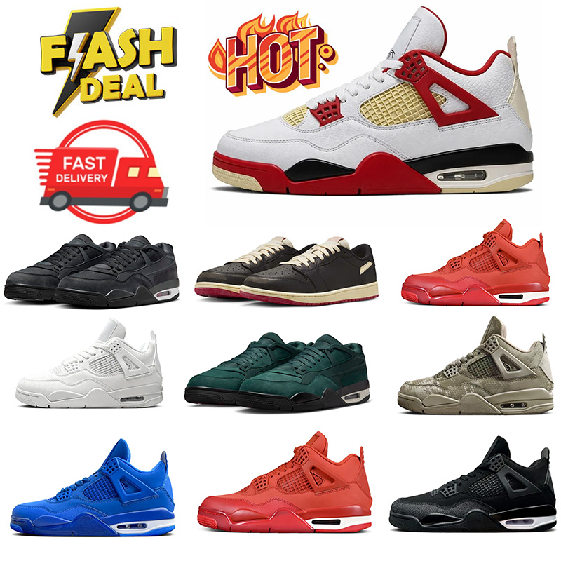 nigel sylvester 1 4 basketball shoes brick after brick women men 1s 4s rm mens trainers outdoor sports sneakers Purple Mamba White Grey