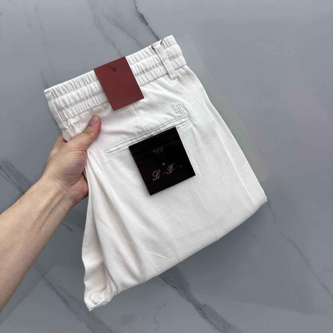 Designer trousers men's casual pants summer linen fabric high-quality casual pants comfortable and breathable long pants a staple for workplace