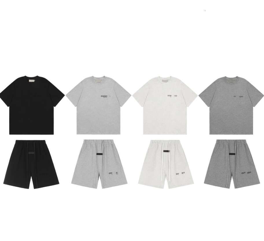 1977 Mens 2 Pieces Set Essential Shorts Designer Mens Tracksuit Classic Letters T-Shirt Shorts Set Fashion Trendy Y2K Style Sports Shorts High Stree