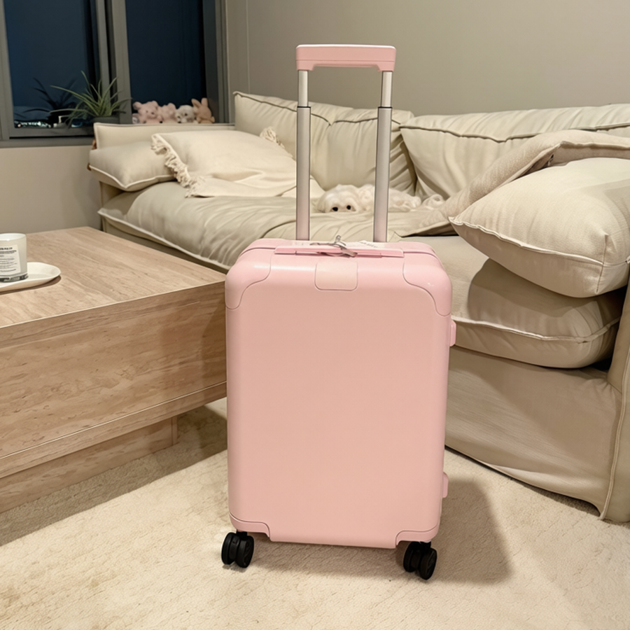 Designer Suitcase Luxury Luggage Carry On Boarding Case Rolling Suitcase Luggage Plastic Aluminium Alloy Boxes Trolley Case Travel Bag Suitcases-image-1106840124
