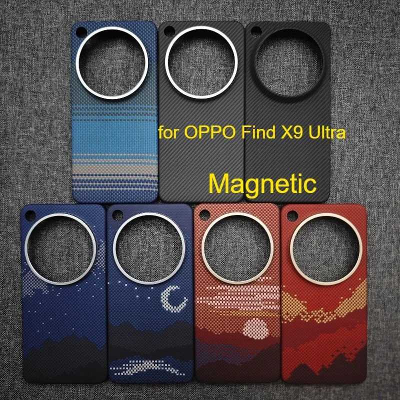 for OPPO Find X9 Ultra Magnetic Case Aramid Carbon Fiber Case Magnetic Ultra thin Lightweight Cover Mobile Phone Cases Covers Z260521