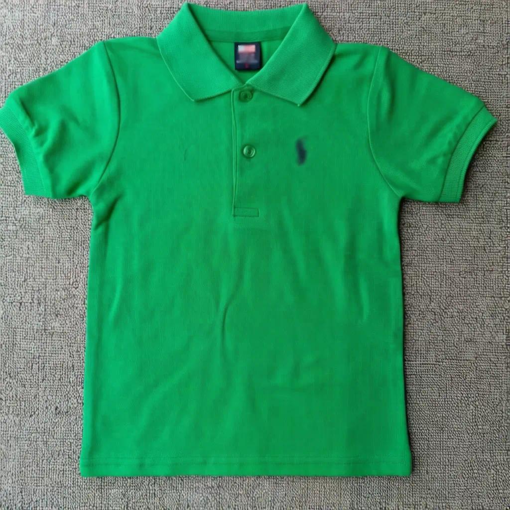 Children's Luxury Brand Clothing Summer New Turn-down Collar Short Sleeve Polo Shirts Boys and Girls Cotton Casual Tops Tees Kids Designer Clot