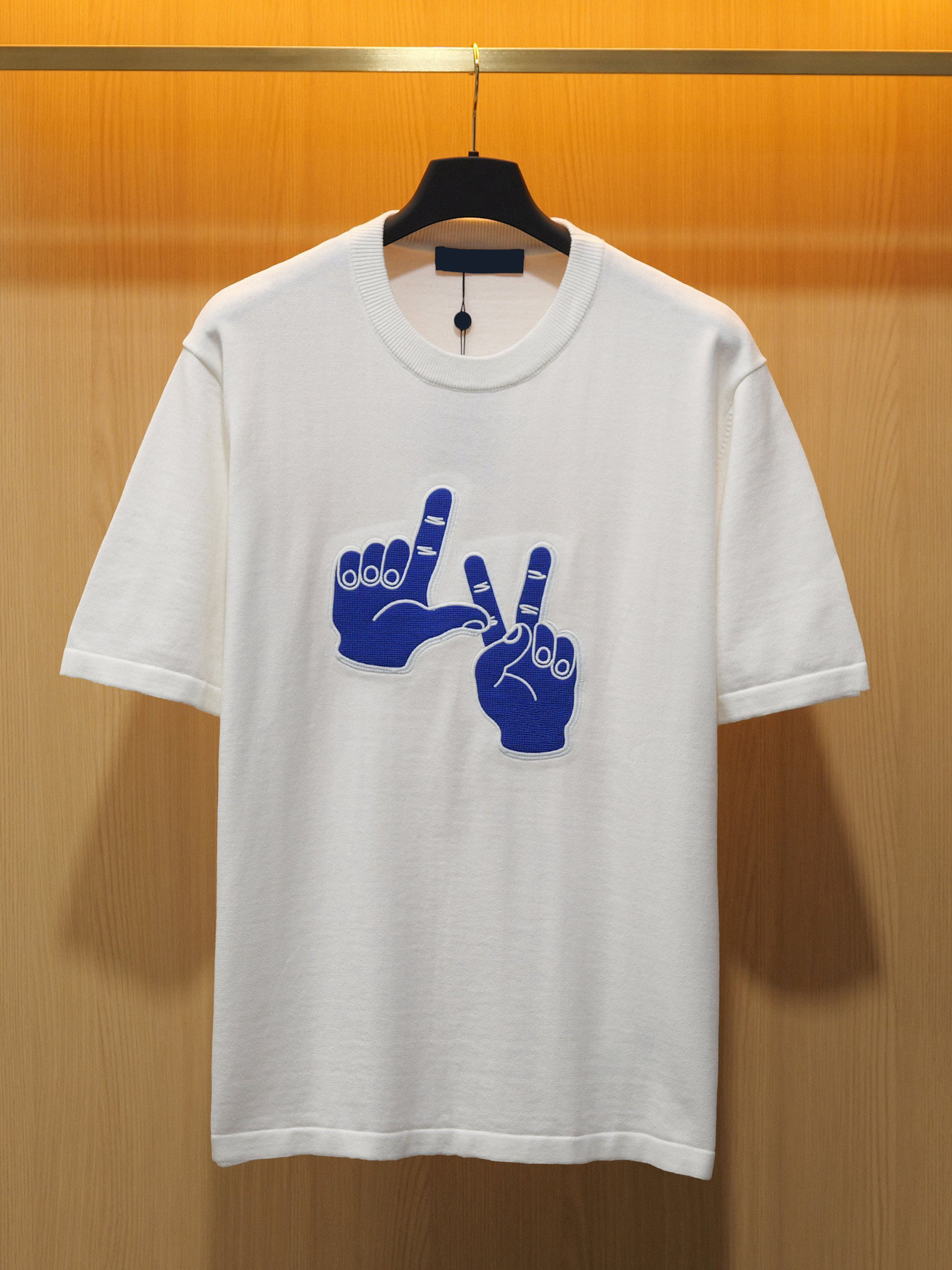 Men's Plus Tees & Polos Round neck embroidered and printed polar style summer wear with street pure cotton 1w6t76