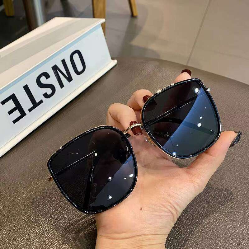 New Large Fashion Unisex Sunglasses High Quality Outdoor Uv400 Protection Lightweight White/Black Full Frame Laotie Laotie