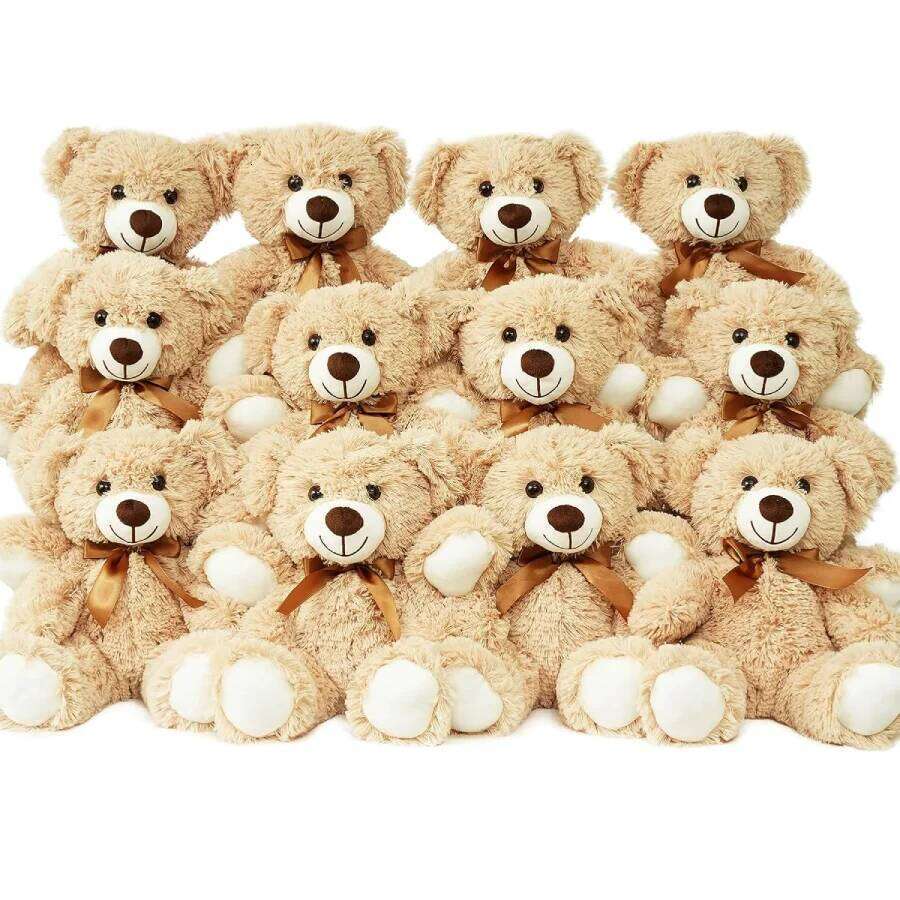 Bears Bulk Teddy Stuffed Animal Baby Shower Bear Plush Gifts for Christmas Valentine's Mother's Day Kids Gift 26Y0520