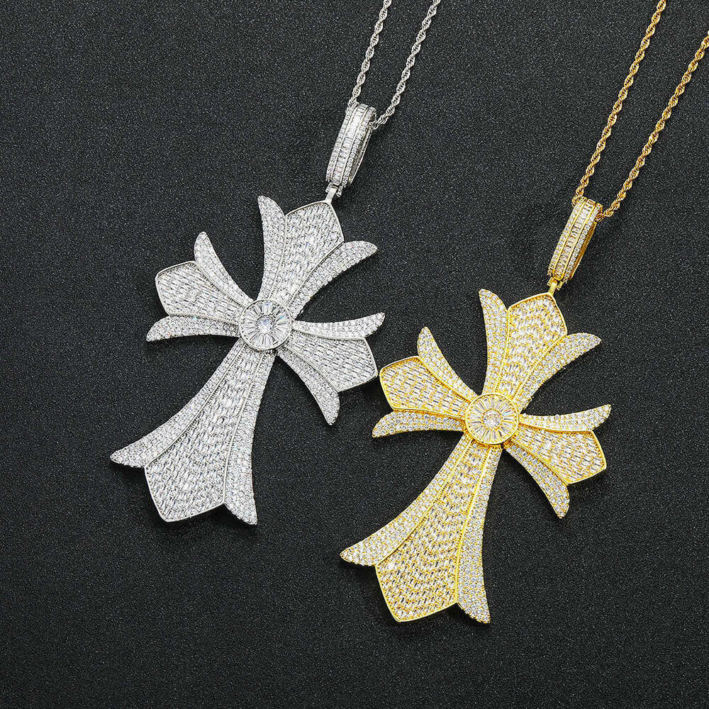 Dainty Adjustable Pendant Necklace Unique Retro Fashion Light Luxury Style Large Cross Floral open photo locket pendant Trendy Cool Direct From Manu