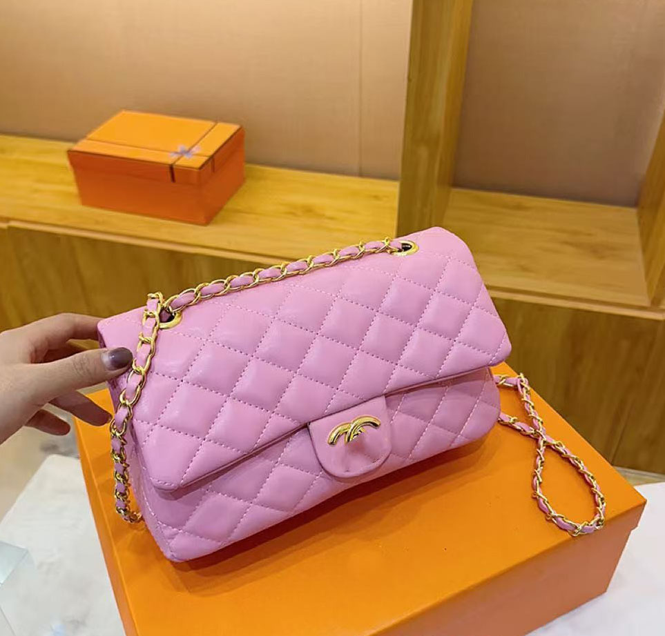 Top New Designer bags Handbag Shouder Chain Bag Cutch Fap Totes Bags Waet Check Veour Thread C Purse Doube Letters Soid Hasp Waist Square Stripes Wo