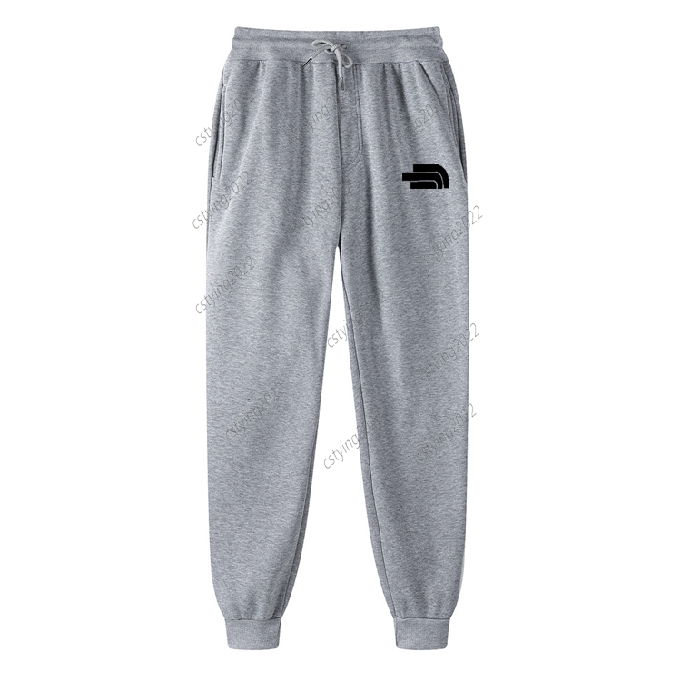 Autumn Winter Men's Gray Joggers Drawstring Casual Pants Fleece Sweatpants Workout Running Gym Fitness Sports Trousers Plus Size S-3XL-image-996005841