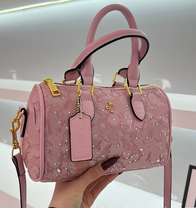 Hight Quality with Diamonds crossbody Boston bags Rainbow Glittering Diamond Handbag designer women hobos Bling bag leather underarm tabby Totesd