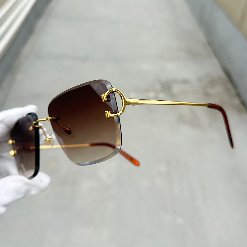 New Arrival Heart Shaped Sunglasses Anti UV Vintage Fashion Outdoor Shades Unisex Y2K Luxury Carter Designer Wire C Travel Casual Shades Eyewear 828