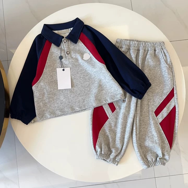 Designer kids sets hoodies toddlers suit baby boys girls Clothing Sets hoody red grey black green childrens Infant Clothes-image-1084783329