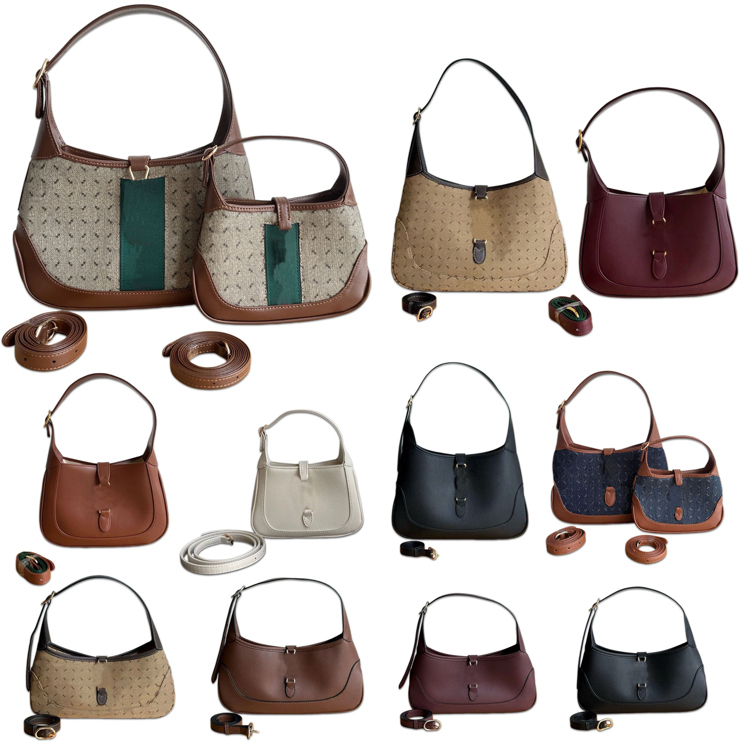 Designer bag Genuine Leather canvas Luxury Bag high quality French Style Mini Shell Underarm Bag Monogram Vintage Print Tote Bag Shoulder bag for