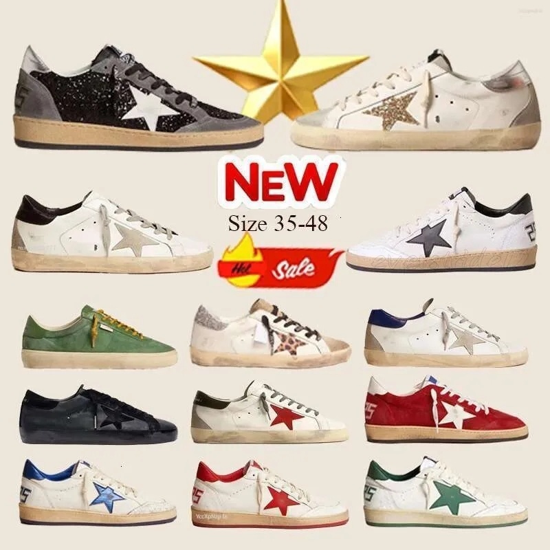 2025 Mens Shoes Womens Shoes Sneakers womens Casual Shoes Super-star Leather Italy Dirty Old Shoes High quality designer shoes women