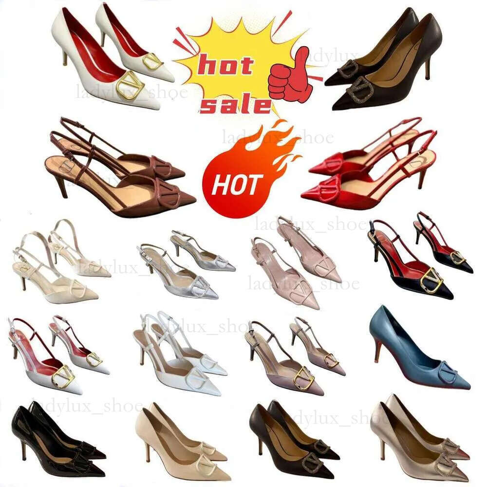 designer women high heels summer genuine leather nude black matte 6cm 8cm 10cm thin heel pointed toes luxury sandals designers shoes classic