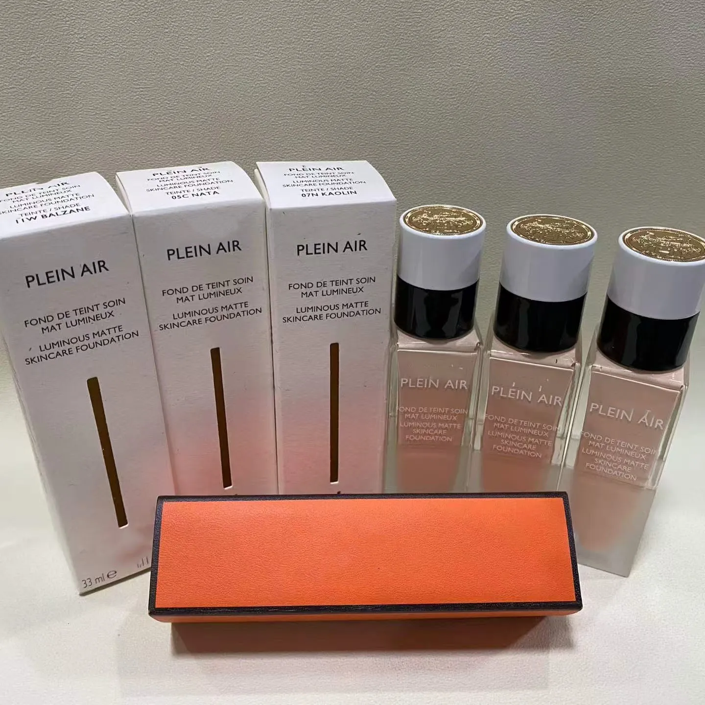 H Brand Luminous Matte Skincare Foundation Plein Air 07N Kaolin 11W Balzane 05C Nata 33ml Lightweight Silky Texture Controls Oil And Reduces Shin-image-921301302