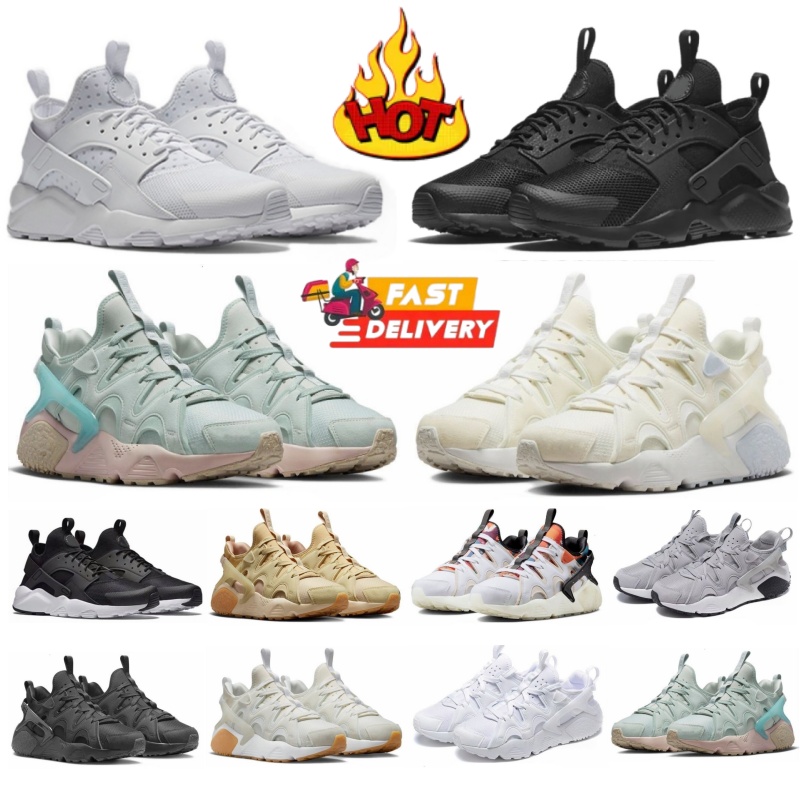 Designer Huaraches Run Ultra Craft Running Shoes series vintage 4.0 men women ventilate wear-resistant All White Red Black Outdoor Professional Trai