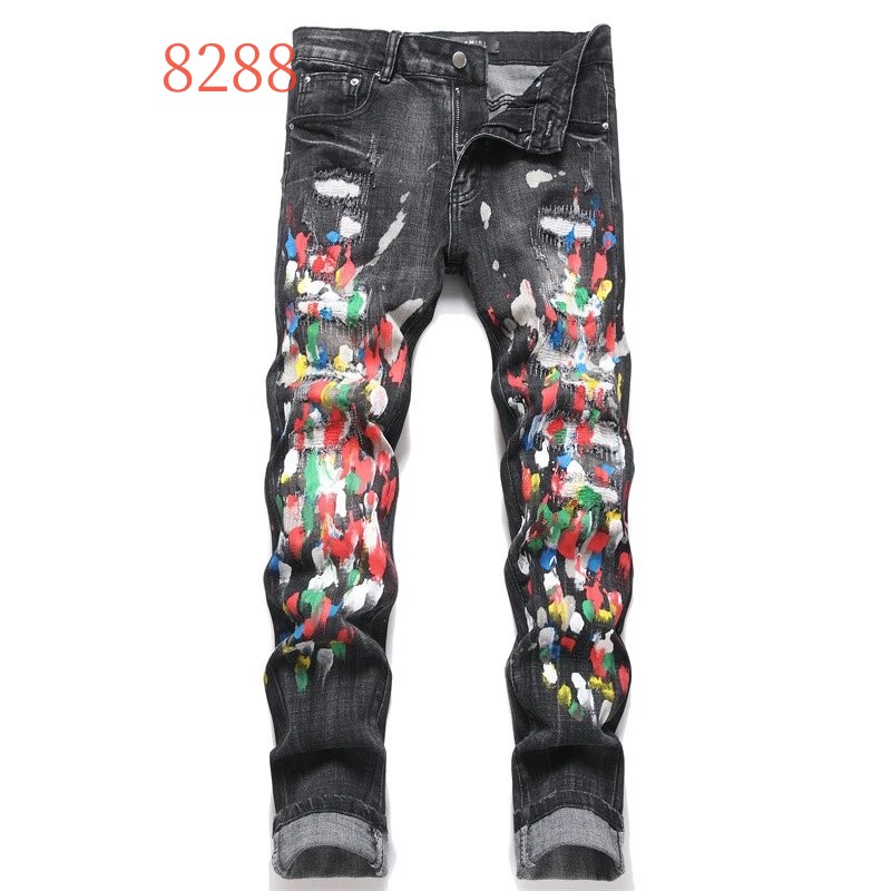 designer jeans men jean baggy jeans for mens flared jean pants y2k Jeans black pantalones hombre skinny slim fit uomo streetwear womens hole hip hop