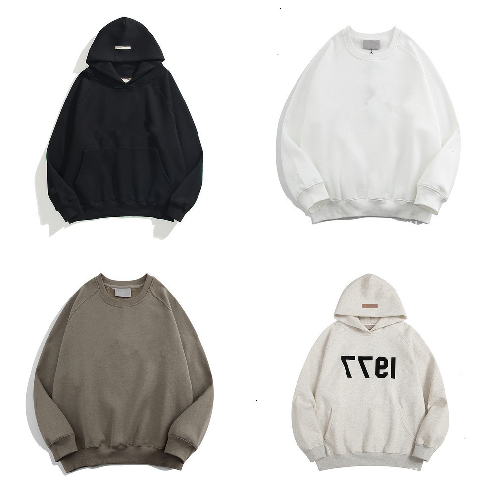 Sweat à capuche pour hommes Sweats à capuche pour hommes Pull à capuche Homme 1977 Sweat-shirt Noir Luxe Femmes Crewneck Coton Lettres Manches lo