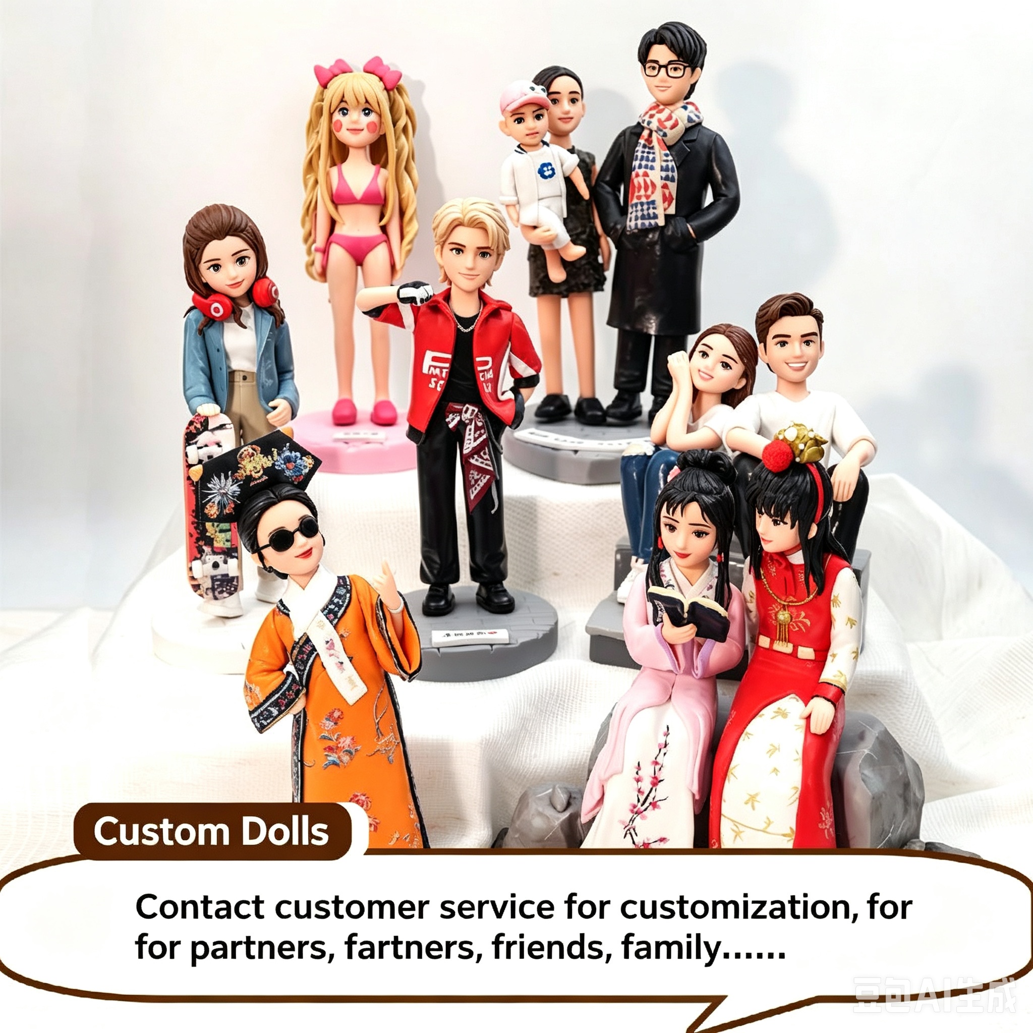Customize lifelike miniature statues and DIY photo gifts, perfect for Christmas, Valentine's Day, Halloween, wedding anniversaries, or a fri-image-1106992903
