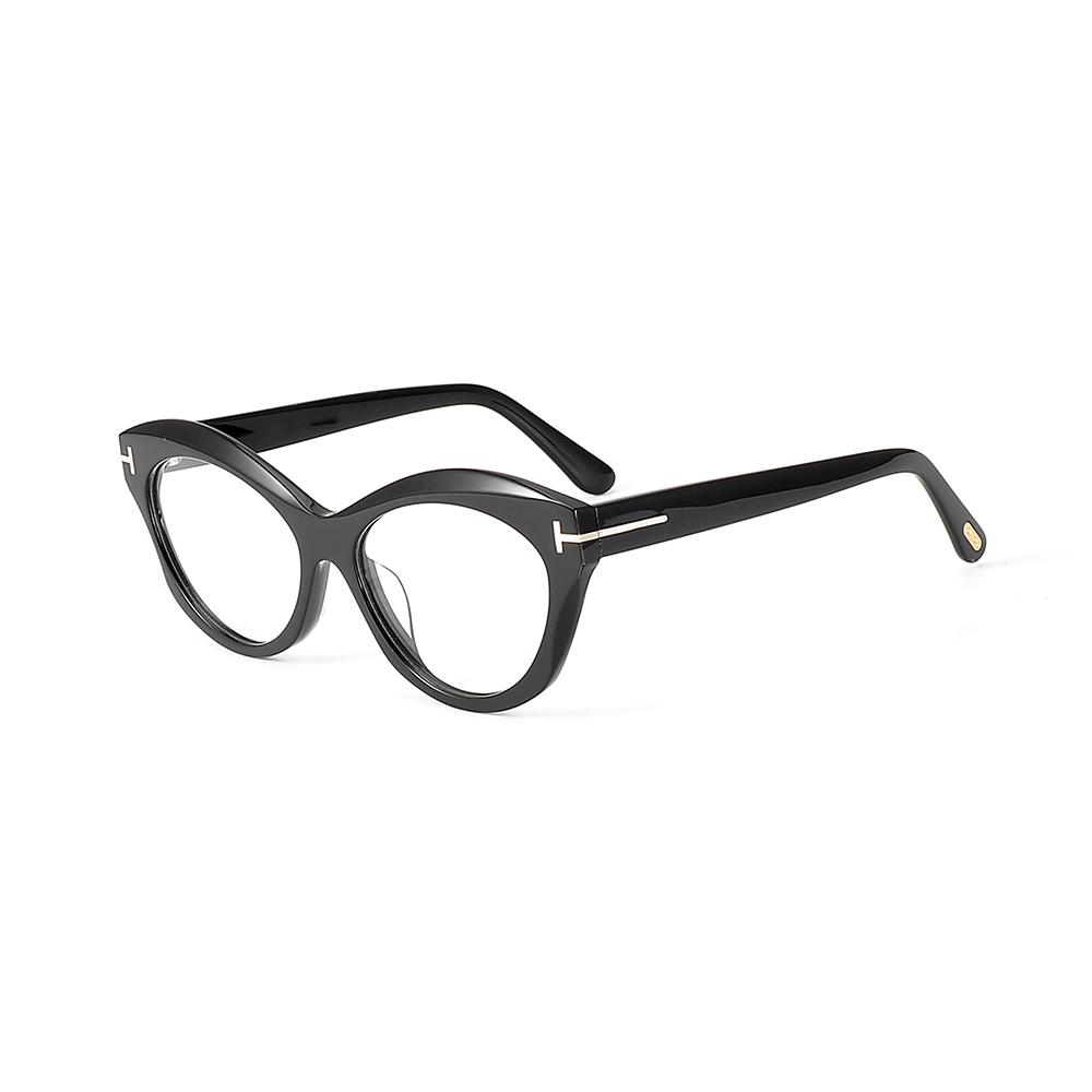 Fashion Style T designer eyeglasses frame TF1111 Glasses plank Cat eye Acetate frame tf glasses frame oculos de grau men and women myopia Reading ey
