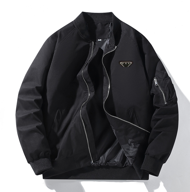 2026 New Hotsale Spring and Autumn Luxury Style Men's Women Flight Jacket Coat Embroidered Triangle Brand Logo Men's Jacket Men's Wea