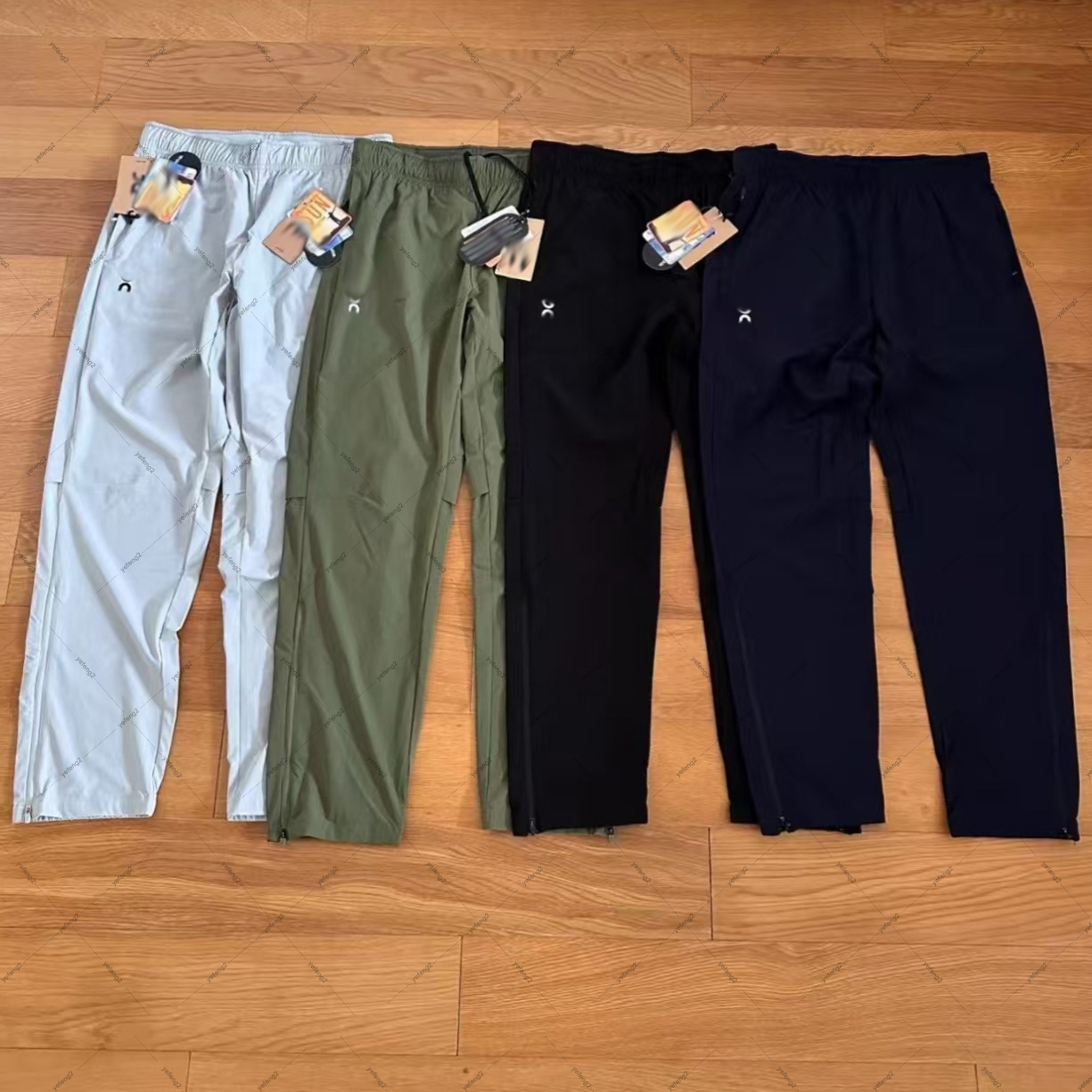 Men Running Pants athletic Joggers clouds Lightweight Loose Fit pants With Zipper Pockets For Gym Outdoor Casual Wear-image-1107063108