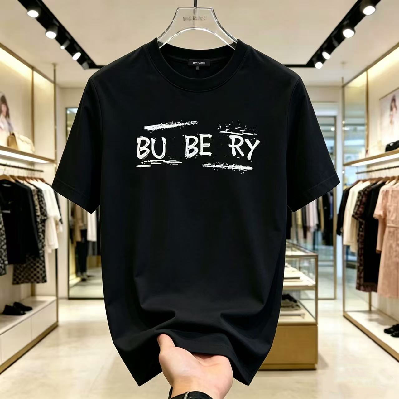 Designer men's T-shirt, summer style, high-quality breathable cotton shirt, fashion brand, men's short-sleeved design, lightweight and lux