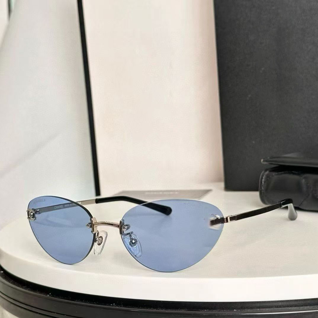 2026 Women's Designer Casual Fashion Luxury Rimless Curved Frame Headband Glasses Men's Vintage Sunglasses Free Shipping T1