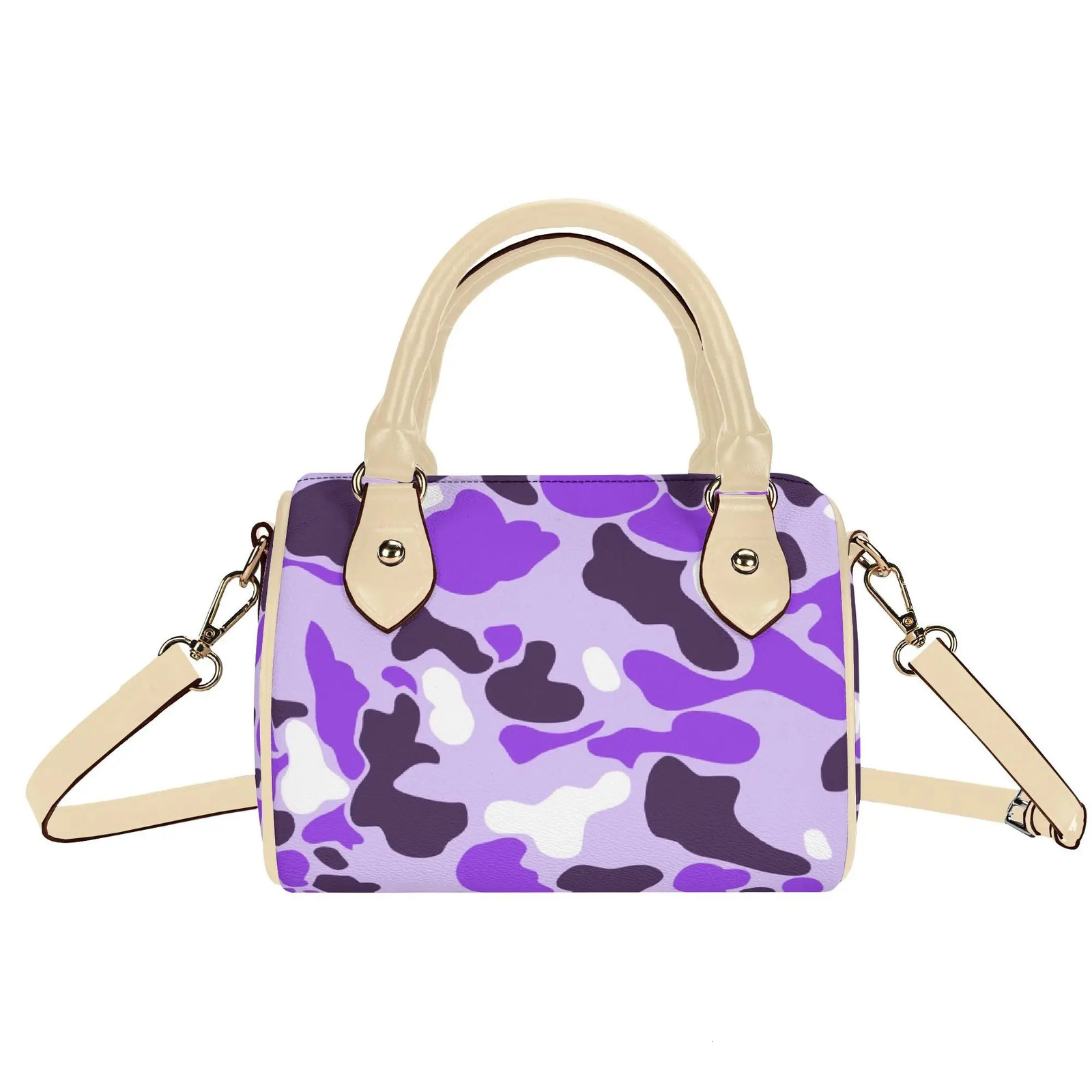 High Quality Custom Blue Camo Style n Ladies Crossbody Bag Boston Pillow Waterproof Cloud Pu Leather Purse 260522banjia
