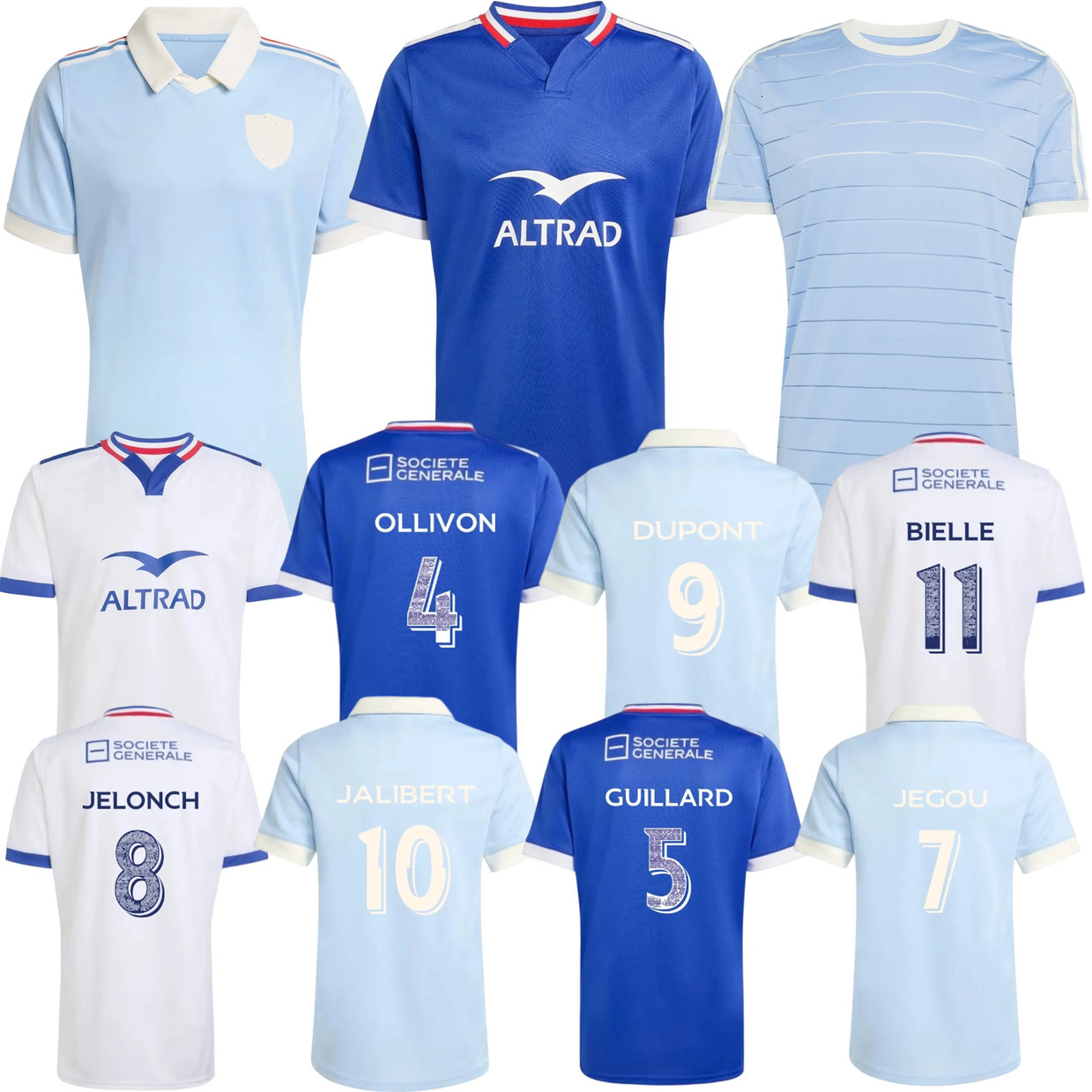 2026 New Soccer Jersey Frence National Football Rugby Crunch 120 Ans Jerseys 25 26 27 Frances XV outdoor Home Away Free Shipping