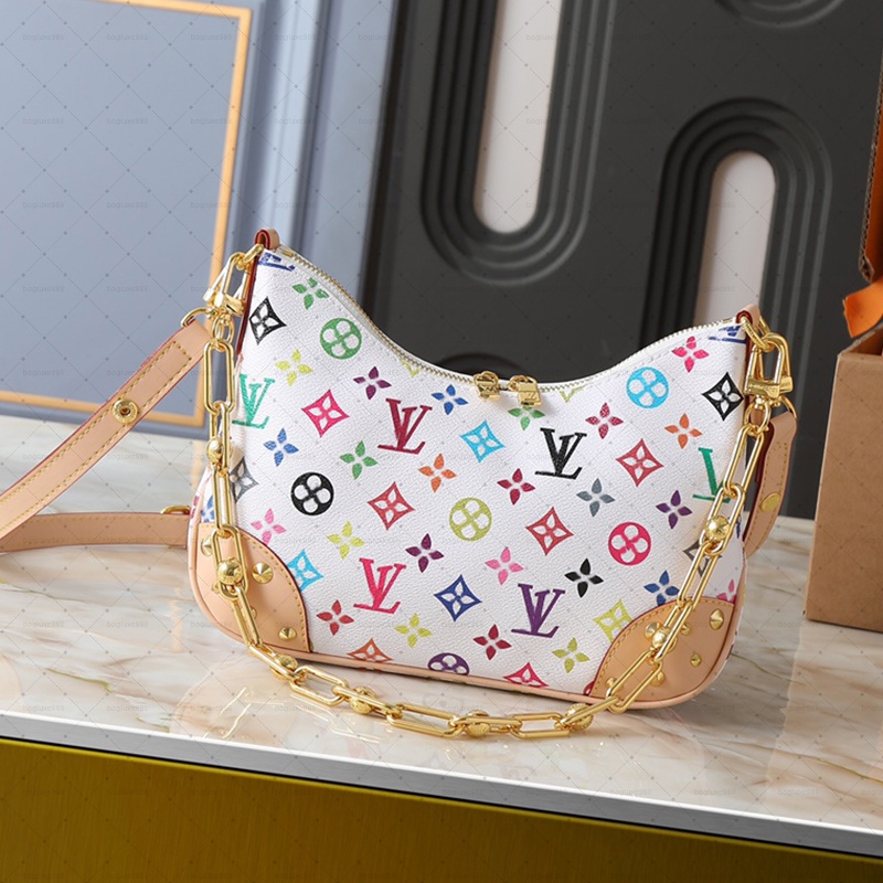 Hot selling Designer boulogne bag Women mirror quality crossbody shoulder bag handbag Luxury Chain bag Half Moon croissant bag leather underarm bag