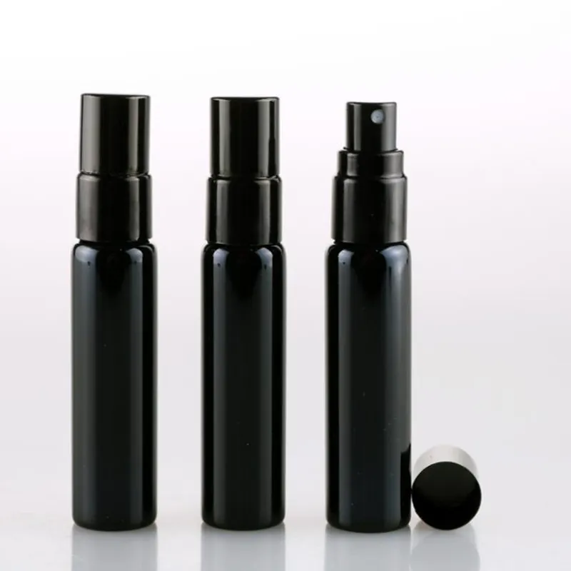 10ml Black UV Glass Perfume Spray Bottle | Empty Refillable Travel Atomizer Vial YY-image-1107167192