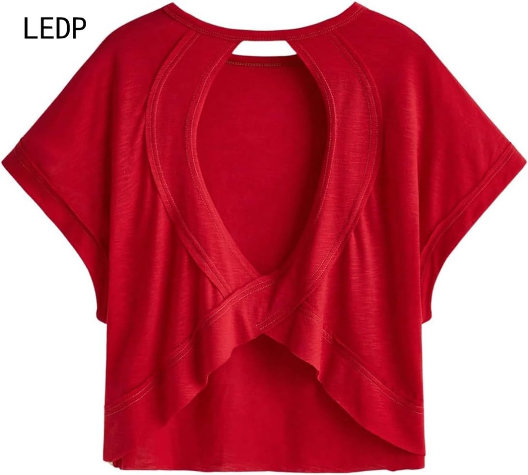 261015 Mimosa stress pleats large size women's T-shirt temperature sense contraction texture spring outing slimming autonomic nerve visualiz-image-1107173844