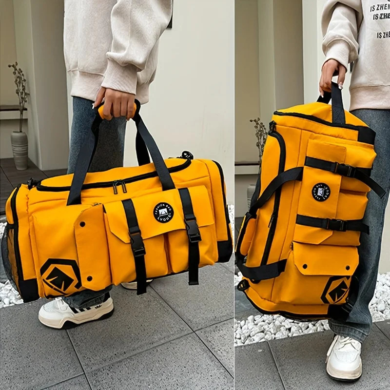 1pc Largecapacity Travel Backpack Wet and Dry Separation Sports Gym Bag Storage Compartment Oxford Cloth Leisure 260522banjia