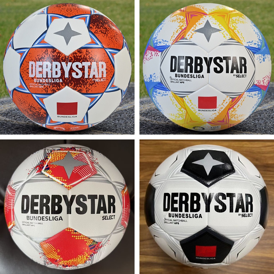 Soccer Ball New 25 26 Bundesliga League Match Balls 2025 2026 Derbystar Merlin ACC Football world cup ball Particle Skid Resistance Game Training Ba