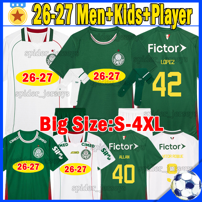 XXXL 4XL 26 27 Palmeiras LOPEZ Soccer Jerseys 2026 2027 VITOR R. ALLAN SOSA Football Shirts MAURICIO B.RODRIGUES GIAY Long Sleeves Player Version-image-916895584