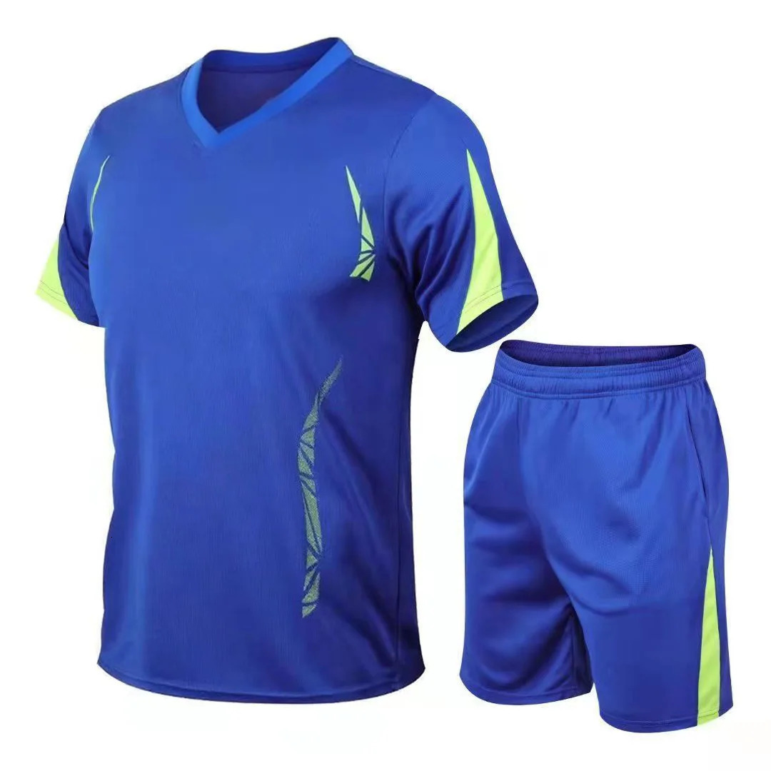 2025 Mens Running Sets Summer Sportswear Breathable Gym Fitness Suits Quick Dry T-Shirts Sports Workout Training Tracksuit 260522BJ