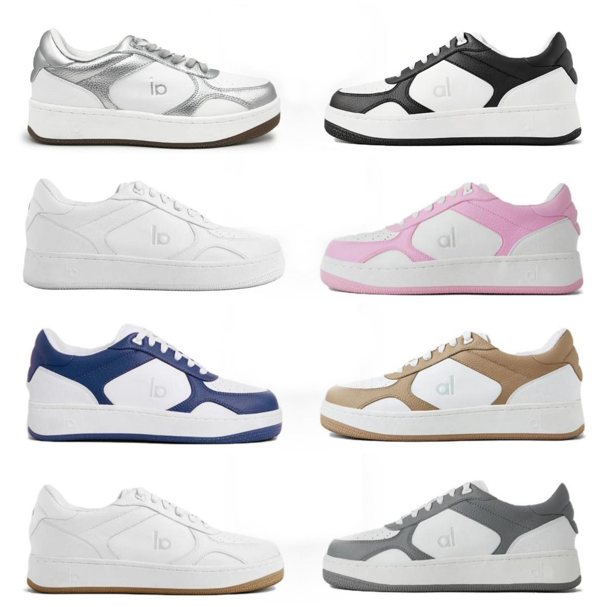 Designer men women casual shoes flat sneakers fashion outdoor running shoe black white pink green dark blue Mens trainers
