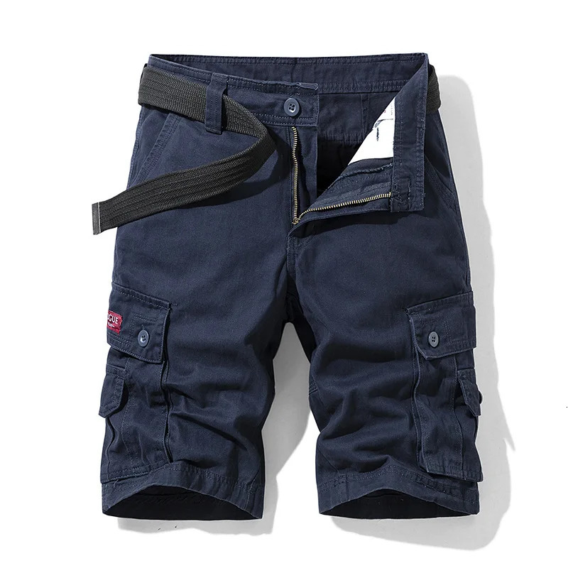 2025 Summer Men Shorts Fashion Plaid Beach Mens Casual Military Short Pants Male Bermuda Cargo Overalls No belt 260515BANJIA