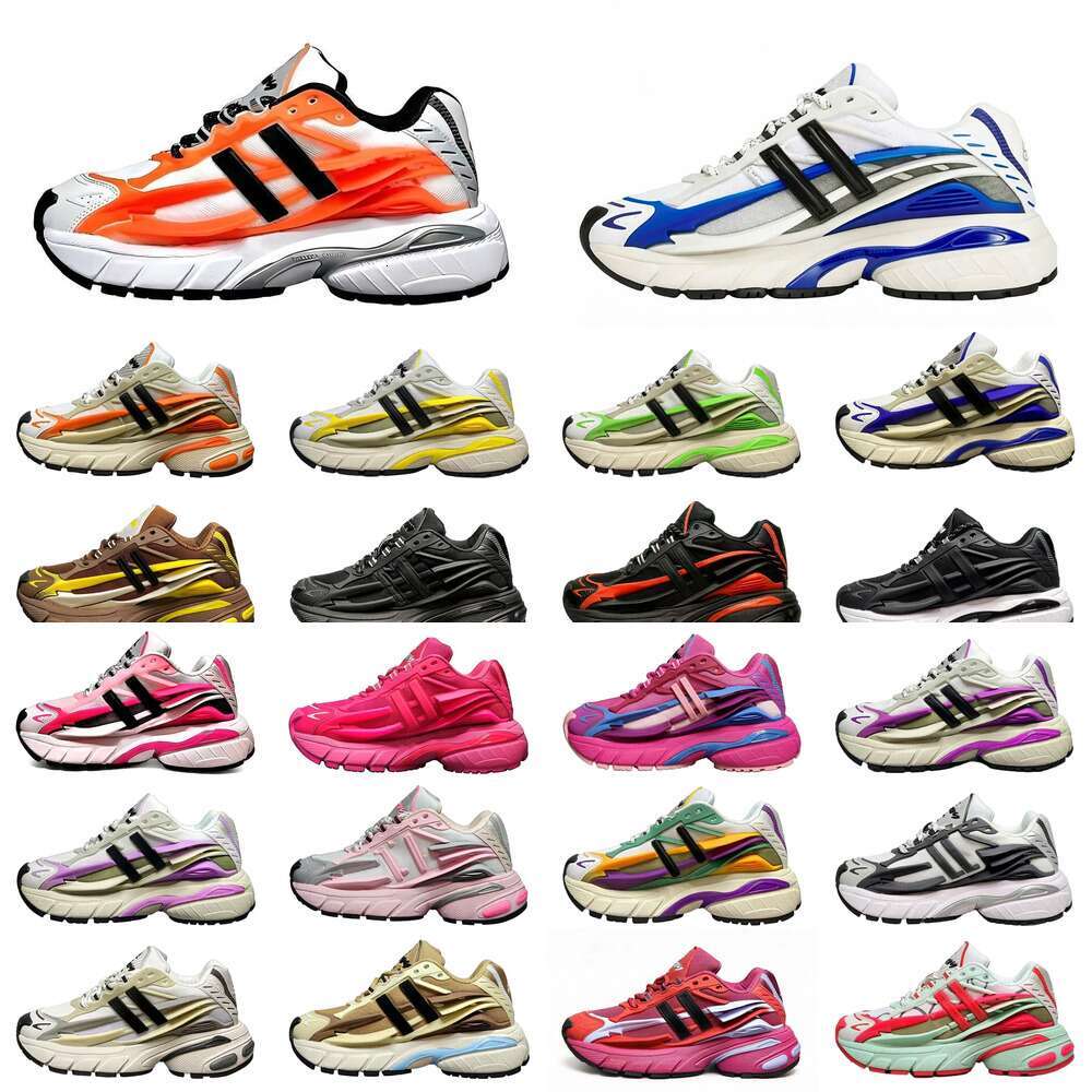 Desin Dress Shoes Pharrell x VIRGINIA Jellyfish Williams Focus Sneakers Olive Orane Core Solid Grey Black Real Green Blue Yellow Pink Men Women Spor